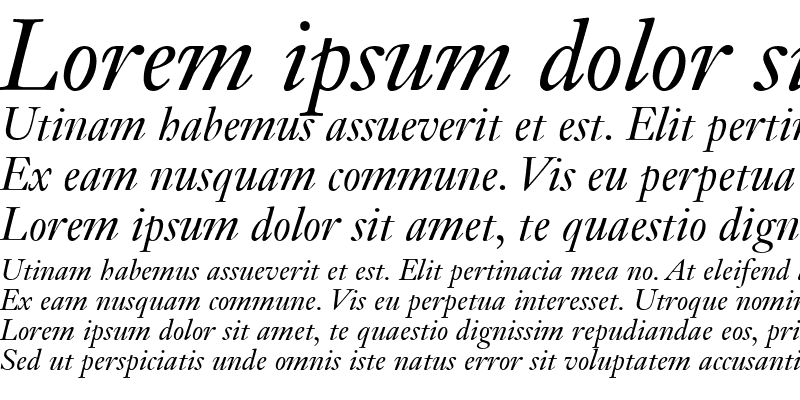 Sample of JansonText RomanSC Italic