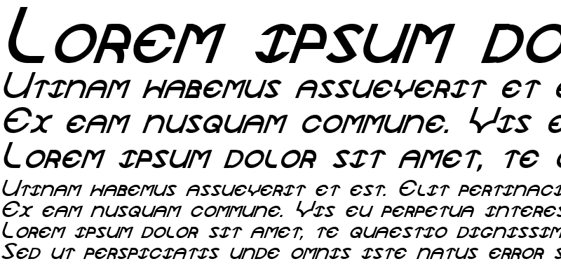 Sample of JaySetch Italic