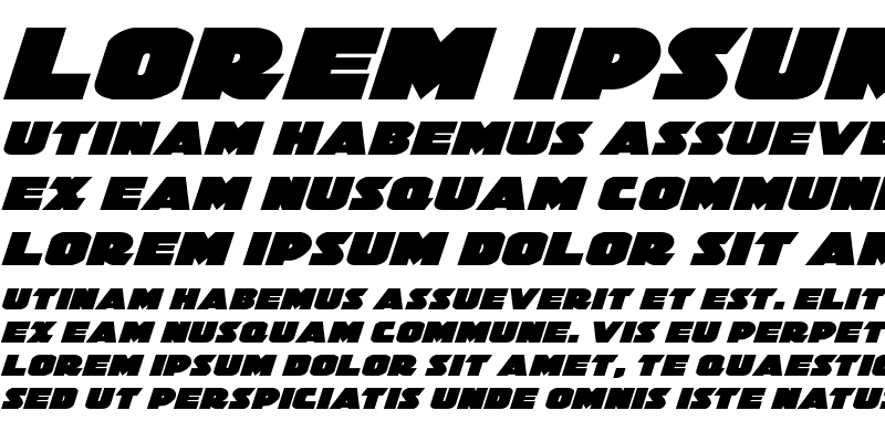 Sample of Jedi Special Forces Expanded Italic Expanded Italic