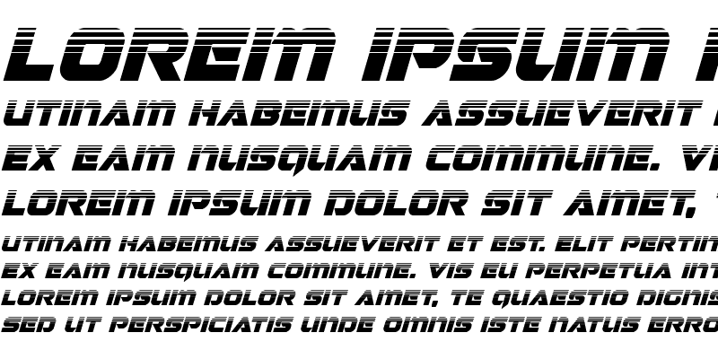 Sample of Jeebra Halftone Italic Italic