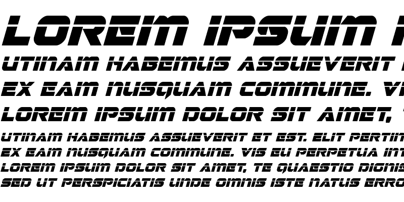 Sample of Jeebra Laser Italic Italic