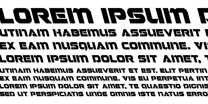 Sample of Jeebra Leftalic Italic