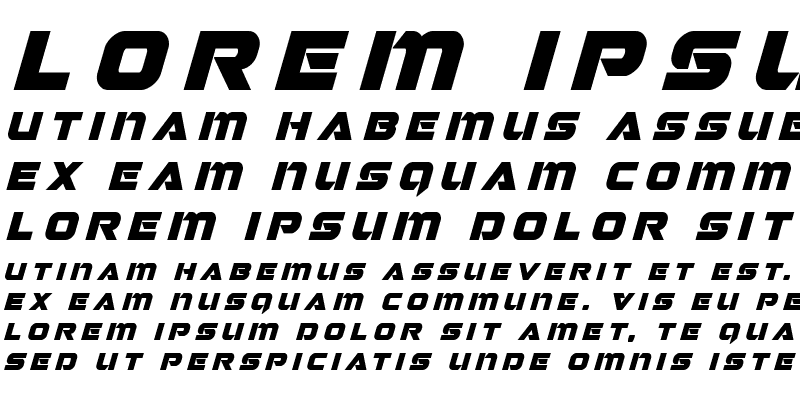 Sample of Jeebra Title Italic Italic