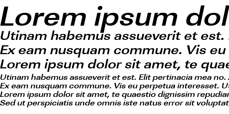 Sample of JeffBeckerExtended Bold Italic