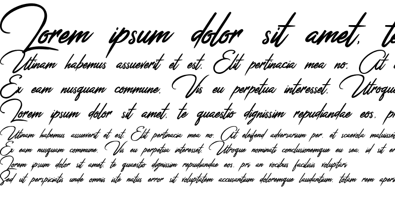 Sample of Jefinian Script Regular