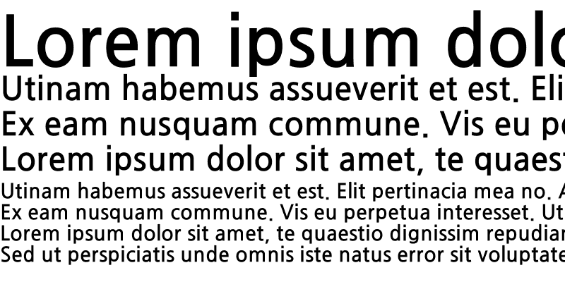 Sample of JejuGothic Regular