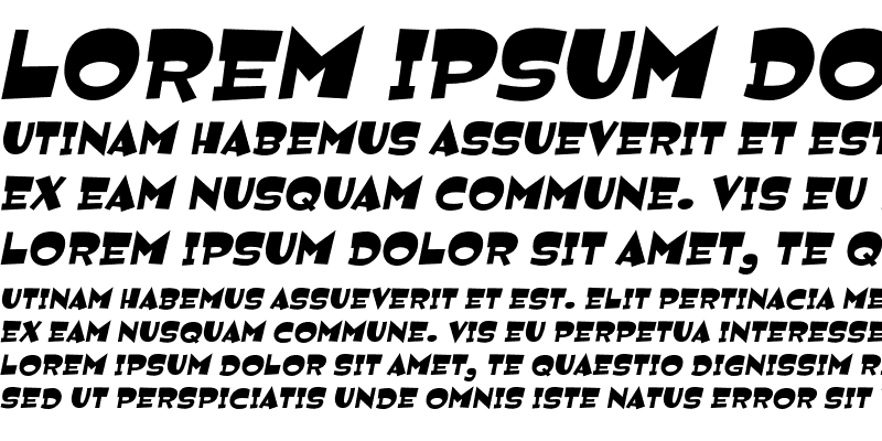 Sample of Jemima Italic