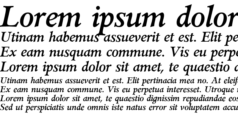 Sample of Jessamine Italic