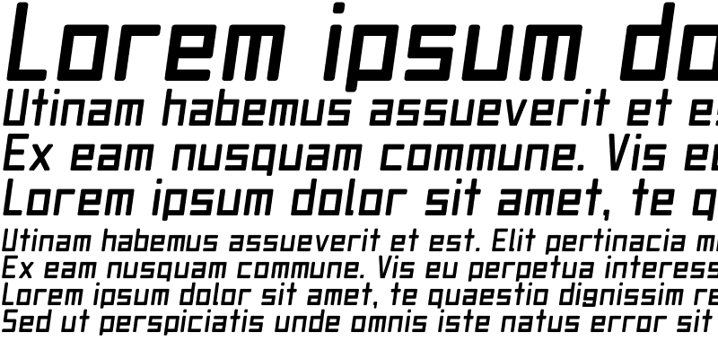 Sample of Jet Set Italic