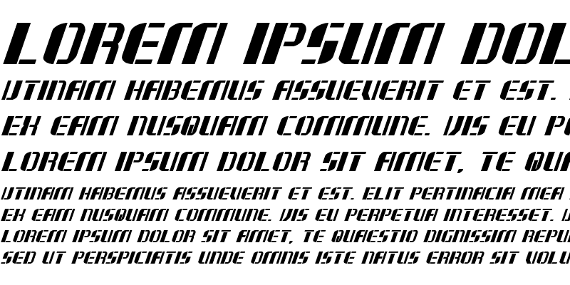 Sample of Jetway Bold Italic Bold Italic