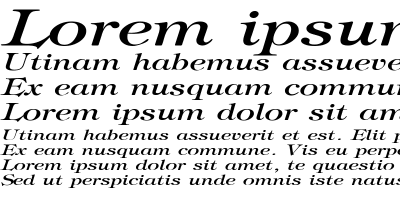 Sample of JewelExtended Italic