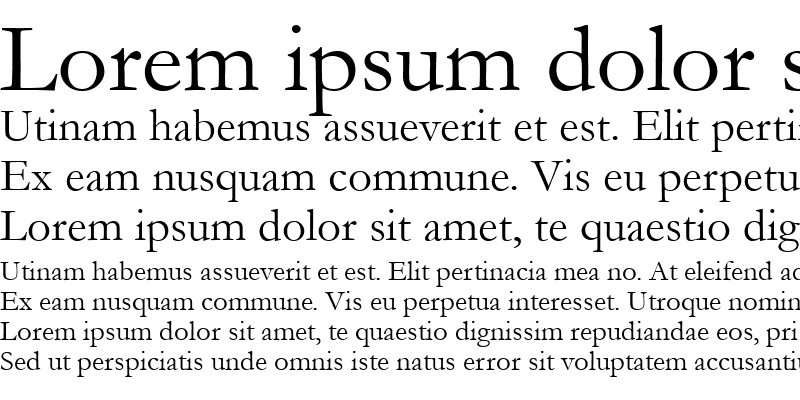 Sample of jGaramond Regular