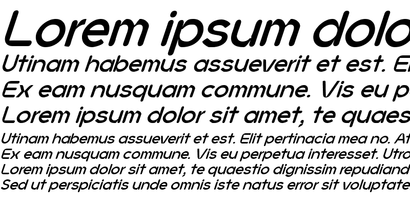 Sample of JMH Ava Bold Italic