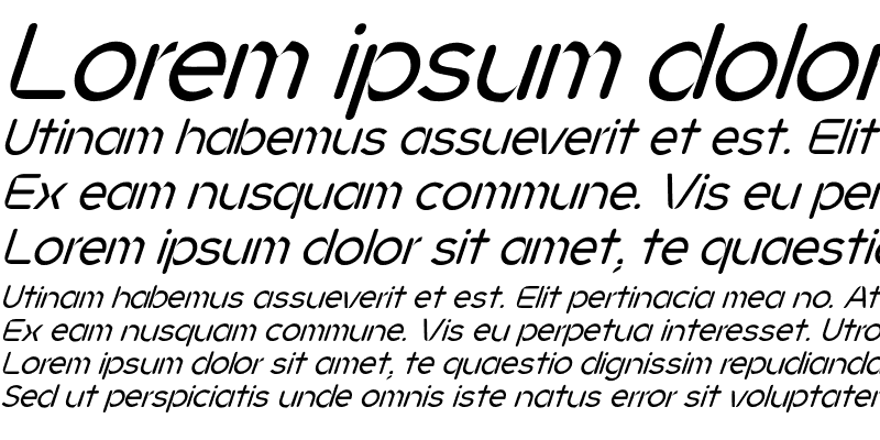 Sample of JMH Ava Italic