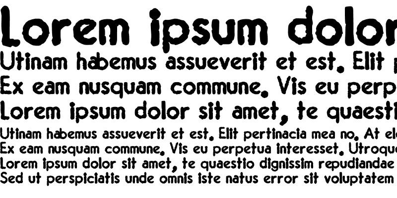 Sample of JMH Typewriter Sans Bold