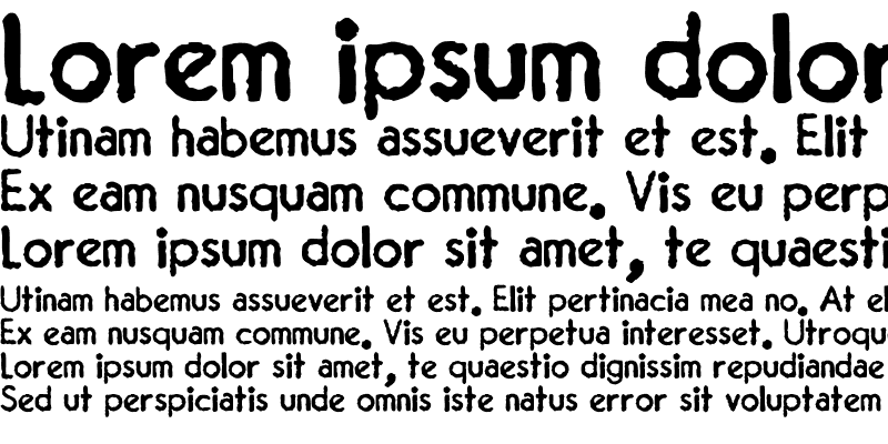 Sample of JMH Typewriter Sans