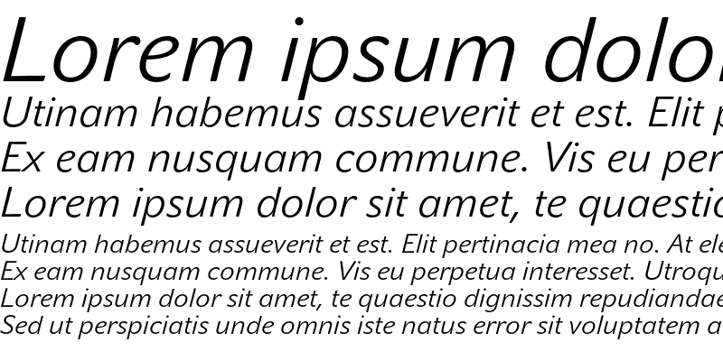 Sample of JohnSans Lite Pro Italic