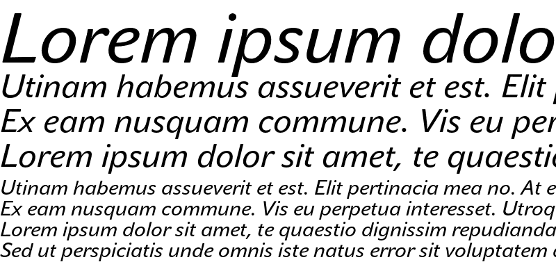 Sample of JohnSans Text Pro Italic