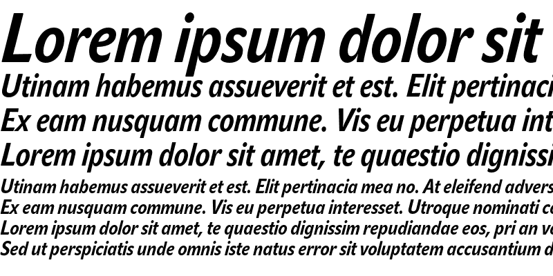 Sample of JohnSansCond Text Pro Bold Italic