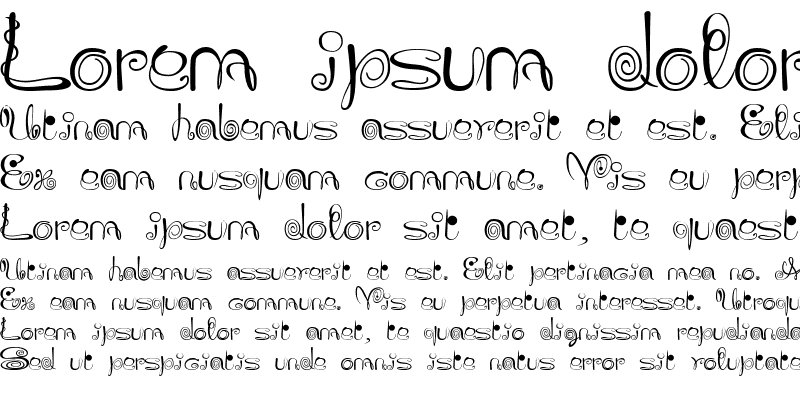 Sample of JoliScript Regular