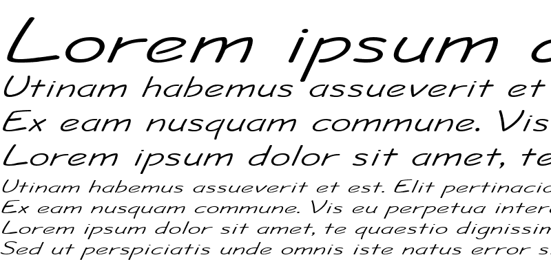 Sample of Jolt Extended Italic