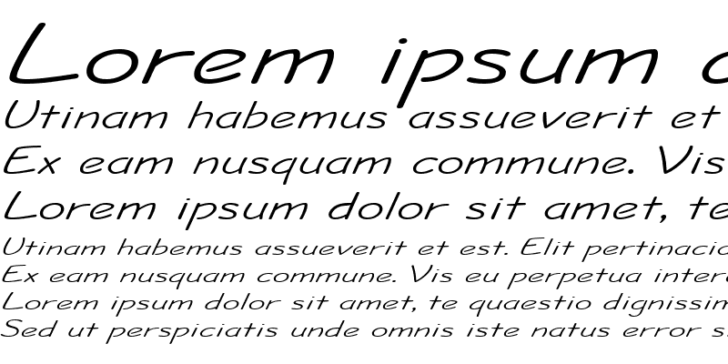 Sample of JoltExtended Italic