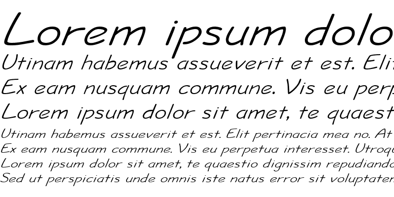 Sample of JoltWide Italic