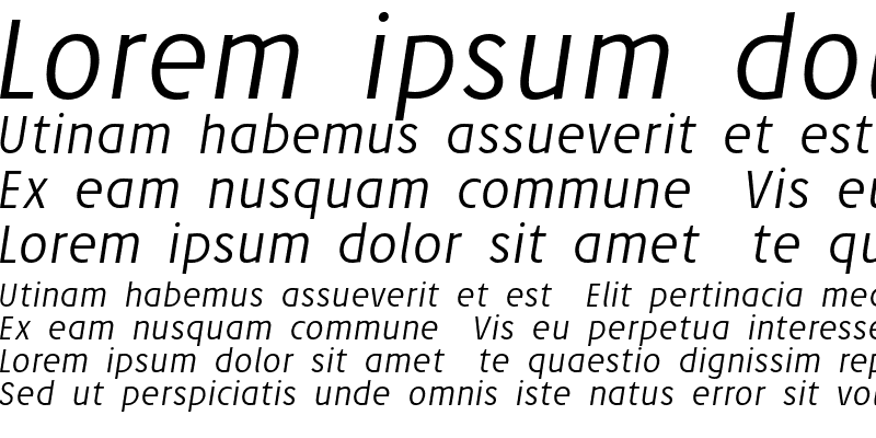 Sample of Josef Pro Light Italic