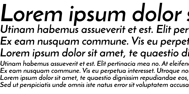 Sample of Josefin Sans Bold Italic