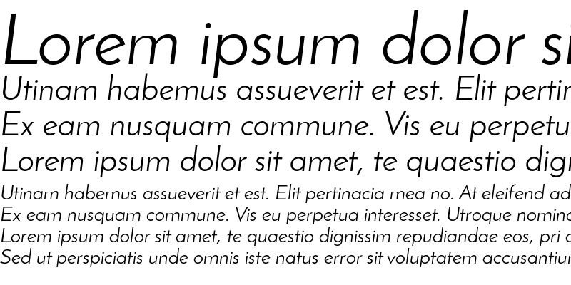 Sample of Josefin Sans