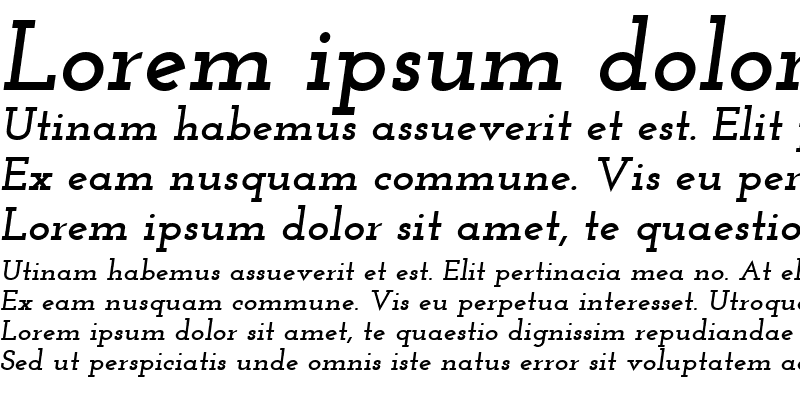 Sample of Josefin Slab Bold Italic