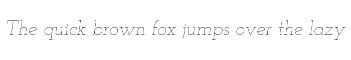 Preview of Josefin Slab Thin Italic