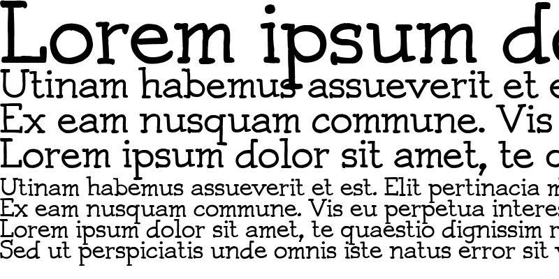 Sample of Josschrift Serif