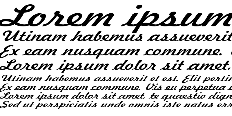 Sample of Jott 43 Extended Italic