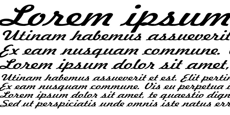 Sample of Jott 44 Extended Italic