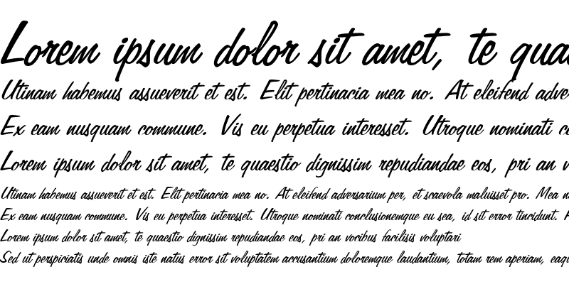 Sample of Jott 45 Italic