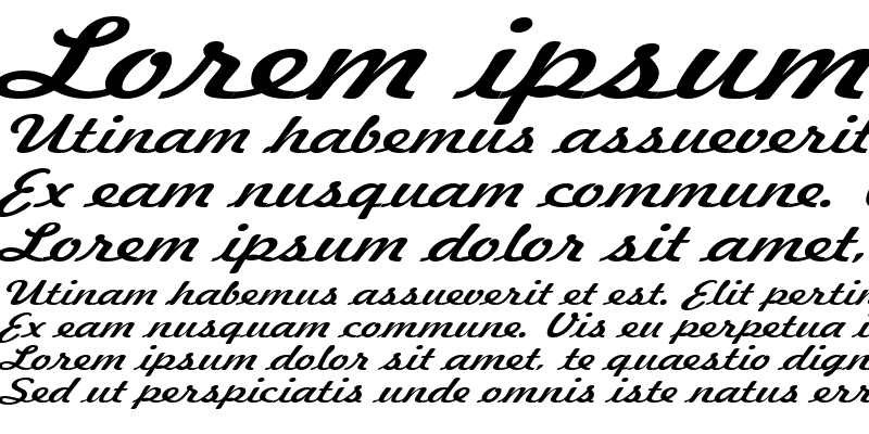 Sample of Jott43Extended Italic