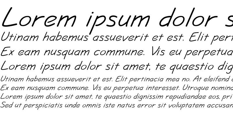 Sample of JottFLF Medium Italic