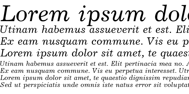 Sample of Journal Italic Cyrillic