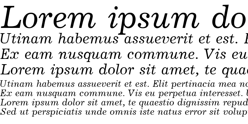 Sample of Journal Italic