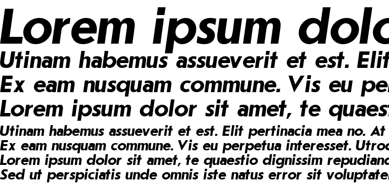 Sample of Journal SansSerif Bold Italic