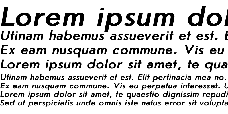 Sample of JournalSans Bold Italic