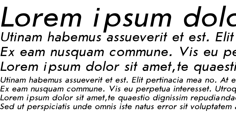 Sample of JournalSans Italic