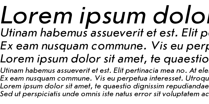 Sample of JournalSansC Italic