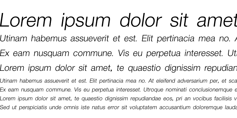 Sample of JS Arisa Italic