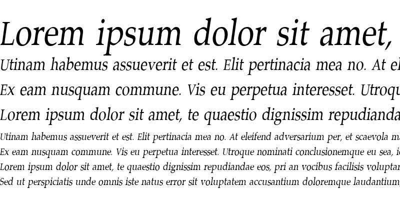 Sample of JS Obsaward Italic