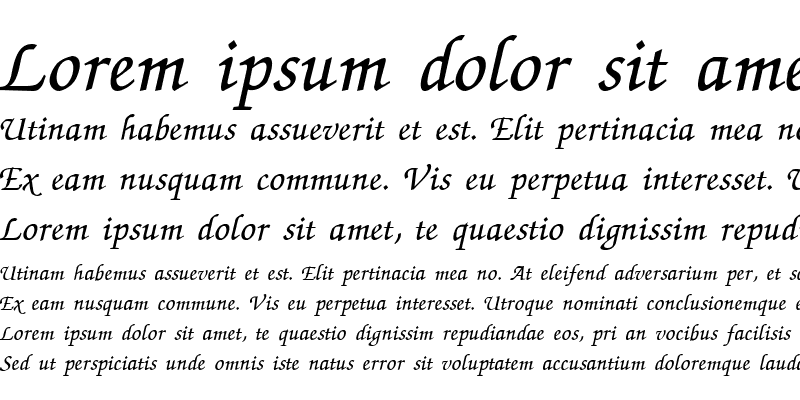 Sample of JS Wansika Italic