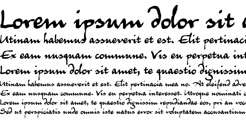 Sample of Juergen Handscript Regular