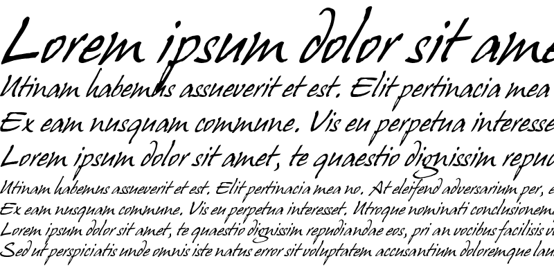 Sample of Juergen Italic