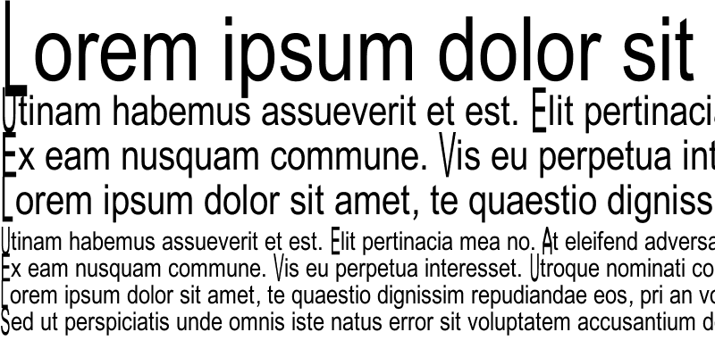 Sample of JuliaSoft Special Font H